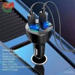 شارژر فندکی چهار پورته ES-CC32 نصب‌شده در خودرو