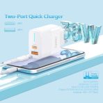 شارژر دیواری Earldom EN-EU32 (38W) دو پورت USB-C + USB-A - تصویر 6