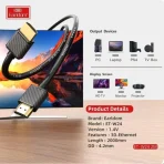 کابل HDMI الدرام مدل W24 مناسب تلویزیون و لپ‌تاپ با روکش مقاوم